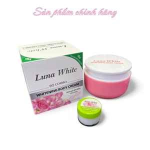 Bộ Combo Kem Body Trắng Da Toàn Thân và Kích trắng Kết Hợp Lại Với Nhau Siêu Trắng Nhanh Mịn Da Cao Cấp Luna White 250g