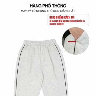 [DEAL MỞ BÁN] Quần Nỉ Dáng Baggy Nam Nữ Unisex Chất Liệu Nỉ 2 Da Mềm Mịn Q06