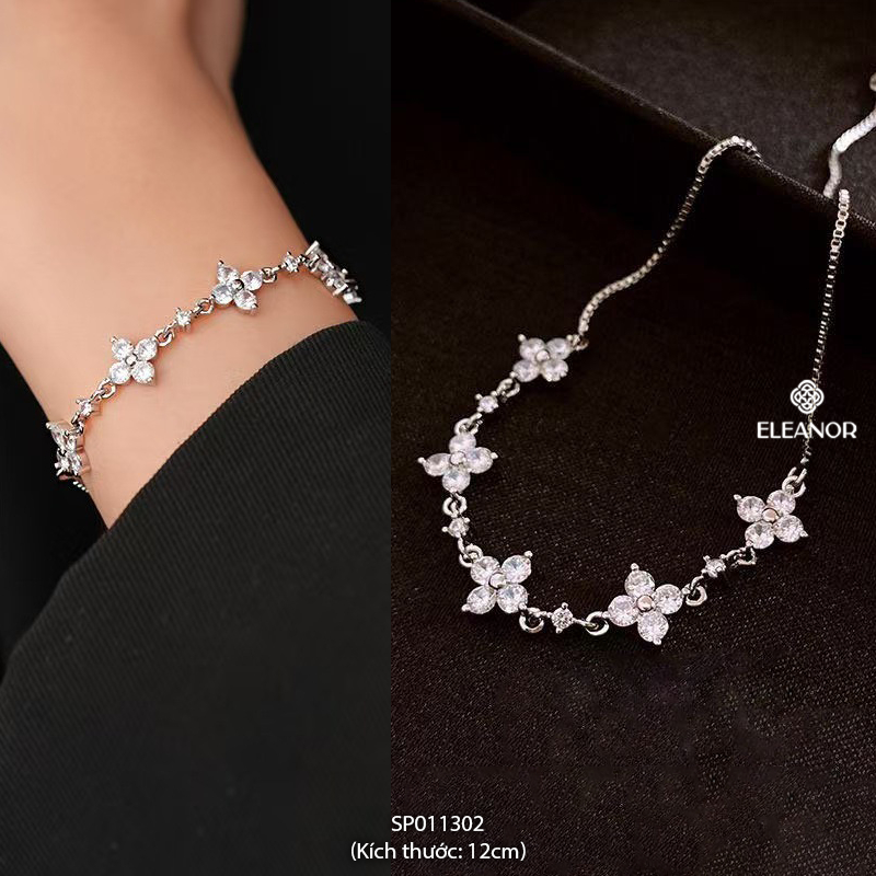 Vòng tay nữ dây rút Eleanor Accessories đa dạng kiểu dáng lắc tay đính đá phụ kiện trang sức 9530