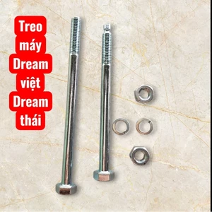 bộ ốc treo máy dream việt dream thái kèm long đen vênh ecu phụ tùng phụ kiện cho xe máy
