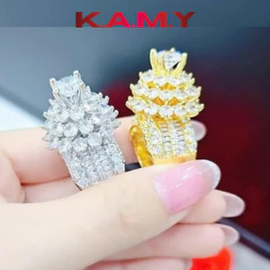 Nhẫn nữ cổ cao đính đá sang trọng - Trang sức nữ đẹp cao cấp