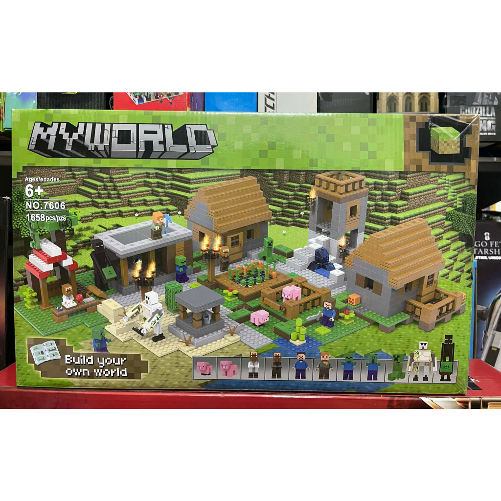Xếp Hình Minecraft 7606 Ngồi Làng Ma Quái 1658 Mảnh | Shopee Việt Nam