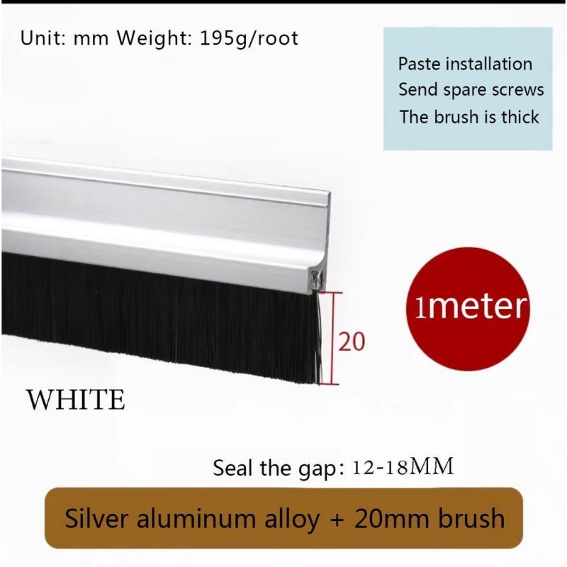 Thanh Dán Cửa Chống Bụi Côn Trùng - Đế Lông Cừu Cao Cấp, Ôm Khít Khe Cửa