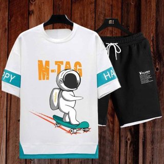 Bộ Thể Thao Nam Nữ M-TAG Chất Thun Mè Thái Mềm Mại, Thoáng Mát, Trẻ Trung, Sét Đồ Hè Mặc Nhà K1