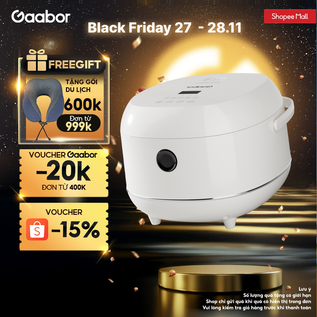 [LIVE] Nồi cơm điện tử Gaabor GR-S25D / RC-30T01A 5 chế độ nấu đa năng ...