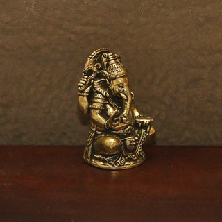 Tượng Ganesha Mini Đồng Vintage - Trang Trí Nhà Văn Phòng Quà Tặng May Mắn