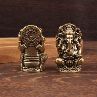 Tượng Ganesha Mini Đồng Vintage - Trang Trí Nhà Văn Phòng Quà Tặng May Mắn