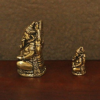 Tượng Ganesha Mini Đồng Vintage - Trang Trí Nhà Văn Phòng Quà Tặng May Mắn