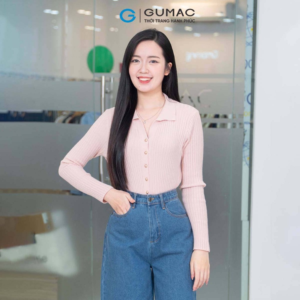 Áo Khoác Cardigan Nữ Phom Suông Ôm Nhẹ Thời Trang GUMAC AF11035