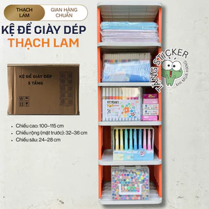 Kệ Đựng Đa Năng Trưng Bày Dụng Cụ Học Tập – Mỹ Thuật 5 Tầng Aesthetic