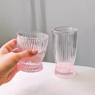 Bộ 6 cốc thủy tinh Sakura Deli cao cấp vân sóng dọc trong suốt bền đẹp phù hợp mọi không gian sử dụng