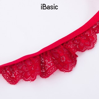 [SEASON OF LOVE] Áo ngực Áo lót Áo Bra ren mỏng có gọng màu đỏ iBasic BRAW173