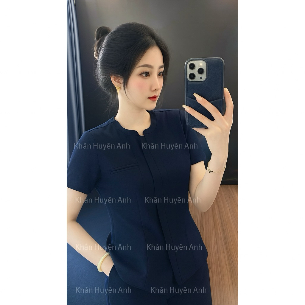 Đồng phục quản lý spa,khách sạn,thẩm mỹ viện chất liệu cotton lạnh hàng thiết kế cao cấp
