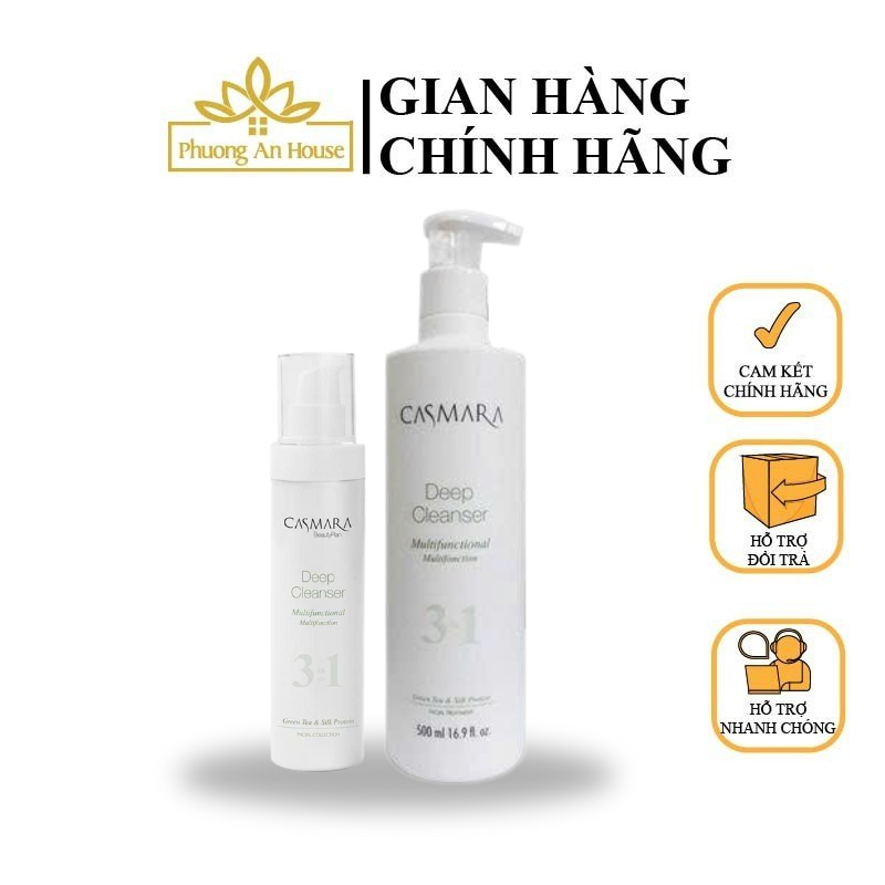 Sữa rửa mặt CASMARA 3in1 Deep Cleanser 150ML/500ML