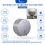 Hộp đựng giấy vệ sinh cuộn lớn tròn công cộng RANCO chất liệu inox 304 gắn tường bền đẹp KT - 402