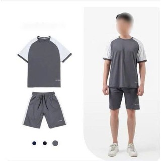 Bộ thể thao nam mùa hè , sét quần áo MRO phong cách hàn quốc 4 màu size 35-80kg C1