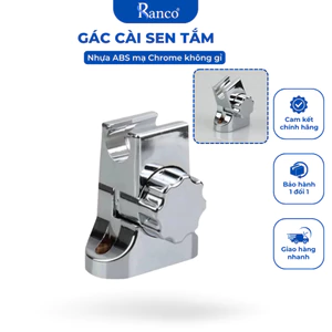 Đế gác cài sen tắm, giá đỡ RANCO chất liệu nhựa ABS mạ chrome không gỉ sét bền đẹp tiện dụng KT - 603