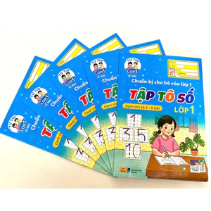 Sách - 5 Cuốn Tập Tô Số Lớp 1 (Giúp bé tự tin vào lớp 1) - Dành cho bé 4-6 tuổi ndbooks