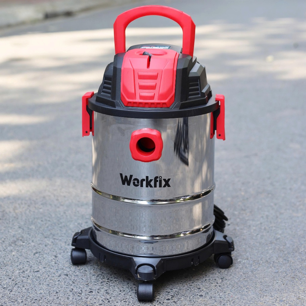 [FULL PHỤ KIỆN] Máy Hút Bụi Công Nghiệp Workfix WF-HBCN15L, Dây Dài 8m, Dung Tích 15L, Công Suất 1500W