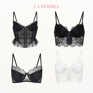 Áo Bra Ren Nữ Corset Gợi Cảm LA PERBRA Bralette Ren 2 Dây Gọng Mút Nâng Bralette Quyến Rũ Sexy