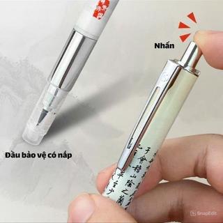 Bút Lông Dành Cho Người Tập Viết Tiếng Trung ,Ngòi Lông Vũ,Thân Bút Nhỏ Gọn, Dùng Mực Ống Và Mực Bơm,50 Ống Mực Đi Kèm.
