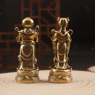 Tượng Tiên Đồng Ngọc Nữ ，Tượng Kim Đồng Ngọc Nữ Đồng Thau -Tượng Đồng Phong Thủy，Thần Hộ Thân Gia Đình An Khang