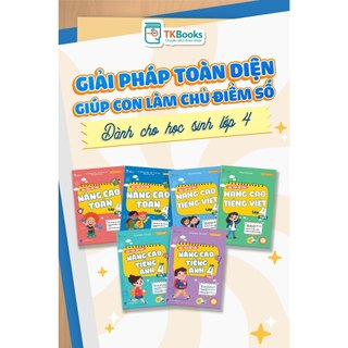 Sách - Tham khảo lớp 4- Combo Bài tập bổ trợ nâng cao Toán, Tiếng Việt, Anh - Phân loại lẻ/combo