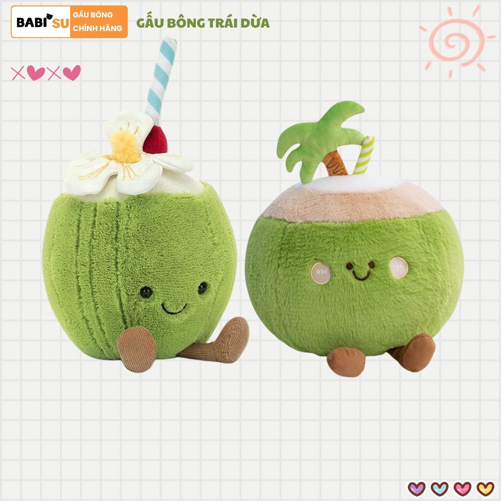 Gấu bông trái dừa quả dừa dễ thương làm trang trí, quà tặng cho bé, bạn trai gái ngày sinh nhật