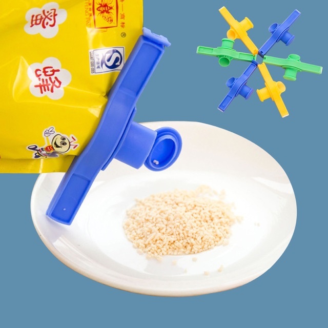 COMBO 5 Kẹp Miệng Túi Thực Phẩm CÓ VÒI RÓT Tiện Lợi Có Nắp Đậy Khoá Kín Chống Ẩm Đa Năng
