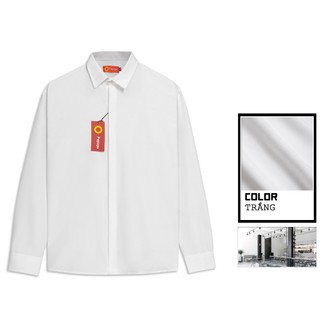 [ BIGSIZE UP TO 135KG ] Áo sơ mi nẹp ẩn dài tay nam lụa nến mịn chống nhăn luxury. SMDT1