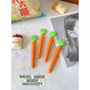 Set 5 kẹp miệng túi thực phẩm hình cà rốt KHÔNG kèm lọ