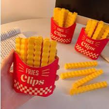 Bộ 10 Kẹp Niêm Phong Thức Ăn Hình Khoai Tây Chiên / Trái Cây / Chip / Bánh Mì - Chống Ẩm Giữ Tươi