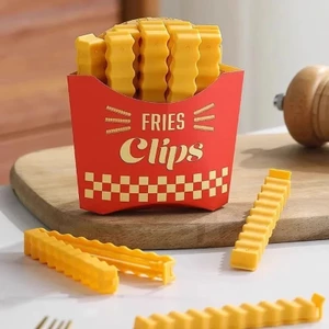 Bộ 10 Kẹp Niêm Phong Thức Ăn Hình Khoai Tây Chiên / Trái Cây / Chip / Bánh Mì - Chống Ẩm Giữ Tươi
