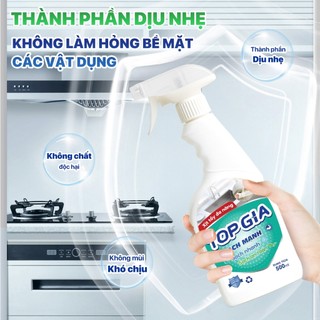 Combo 3 Chai Xịt Tẩy Đa Năng TOPGIA 500ml  Sạch Mọi Vết Bẩn, Vết Ố Vàng, Đánh Bay Dầu Mỡ