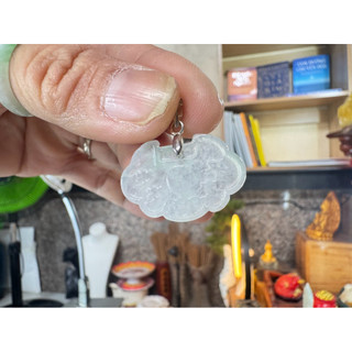 Tổng hợp Mặt dây Ngọc phỉ thuý chạm phắc Khoá Trường Thọ ngọc có kiểm định tuyp A gắn móc 925 hoặc xây dây free