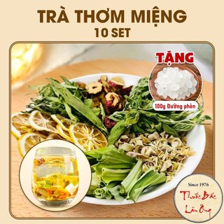 Trà thảo mộc thơm miệng 5-10 set, trà thơm miệng, khử mùi, giúp hơi thở thơm mát - Lãn Ông
