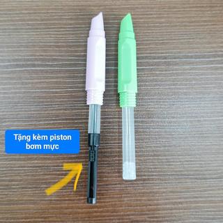 (Mẫu mới) Bút Máy Xóa S-01, Ngòi KimTinh 0.38 mm, Dễ Tẩy Xóa, Êm Trơn, Kèm Pitong Bơm Mực Lọ.