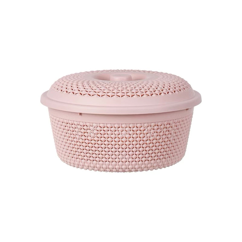 [Top Value] Rổ nhựa nắp tròn chấm bi hokori 3268 nhựa pp bền đẹp dày dặn AMIZIN