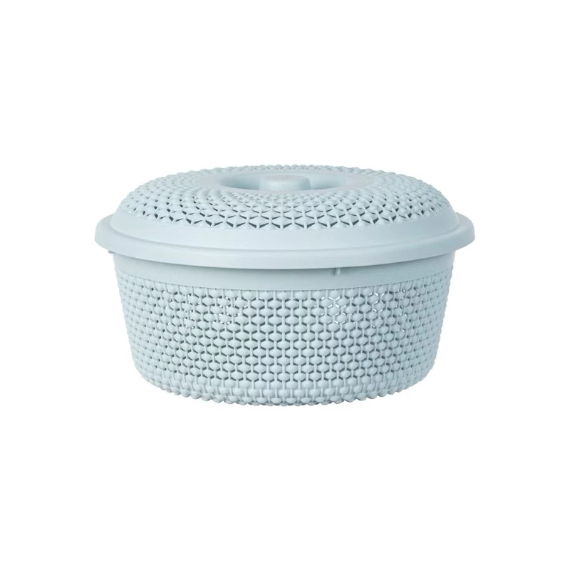 [Top Value] Rổ nhựa nắp tròn chấm bi hokori 3268 nhựa pp bền đẹp dày dặn AMIZIN