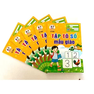 Sách - 5 Cuốn Tập Tô Số Mẫu Giáo - Giúp Bé Tự Tin Vào Lớp 1 - ndbooks