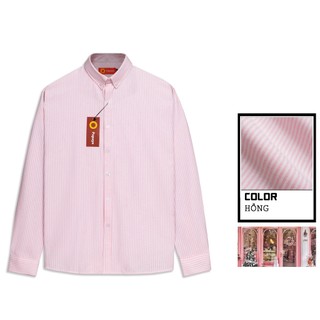 [ BIGSIZE UP TO 135KG ] Áo sơ mi nam dài tay oxford kẻ sọc nhỏ tôn dáng che khuyết điểm vùng. SMOX1