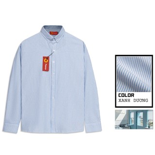 [ BIGSIZE UP TO 135KG ] Áo sơ mi nam dài tay oxford kẻ sọc nhỏ tôn dáng che khuyết điểm vùng. SMOX1