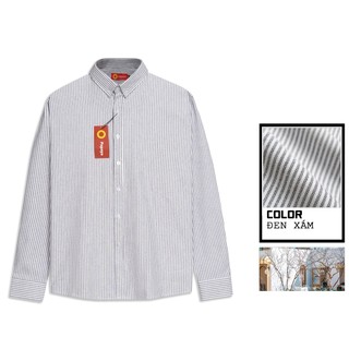 [ BIGSIZE UP TO 135KG ] Áo sơ mi nam dài tay oxford kẻ sọc nhỏ tôn dáng che khuyết điểm vùng. SMOX1