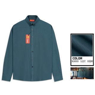 [ BIGSIZE UP TO 135KG ] Áo sơ mi nam dài tay oxford kẻ sọc nhỏ tôn dáng che khuyết điểm vùng. SMOX1