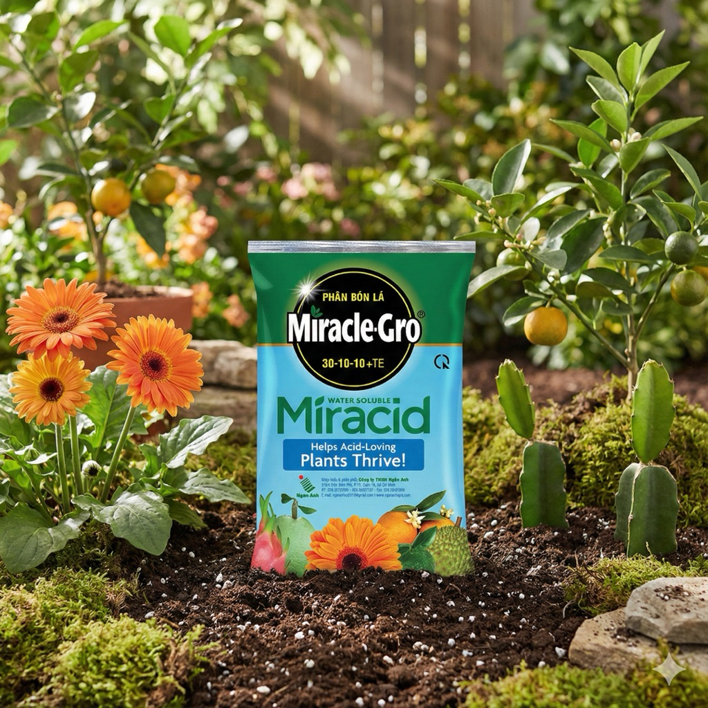 Phân bón lá NPK Miracle Gro 30-10-10+ TE gói 30g