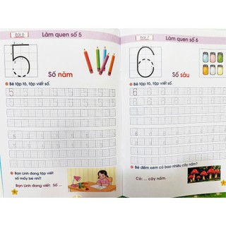 Sách - 5 Cuốn Tập Tô Số Mẫu Giáo - Giúp Bé Tự Tin Vào Lớp 1 - ndbooks