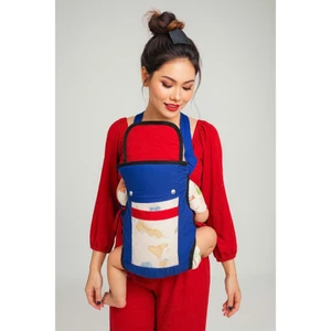 Địu em bé sơ sinh 4 tư thế có đỡ cổ đai địu đa năng cho bé mặt lưới thoáng gọn nhẹ