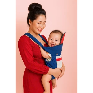 Địu 4 tư thế , Địu Em Bé Sơ Sinh 0-36 Tháng Có Đỡ Cổ Đa Năng Gọn Nhẹ , Đai Địu Em Bé Đi Xe Máy