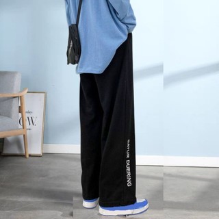 Quần Nỉ DEURING nam nữ trẻ trung năng động ,quần dài 2 màu trắng đen cá tính phong cách unisex C1