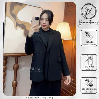 Áo blazer đen vạt kép (70cm) - Xuananhthomay